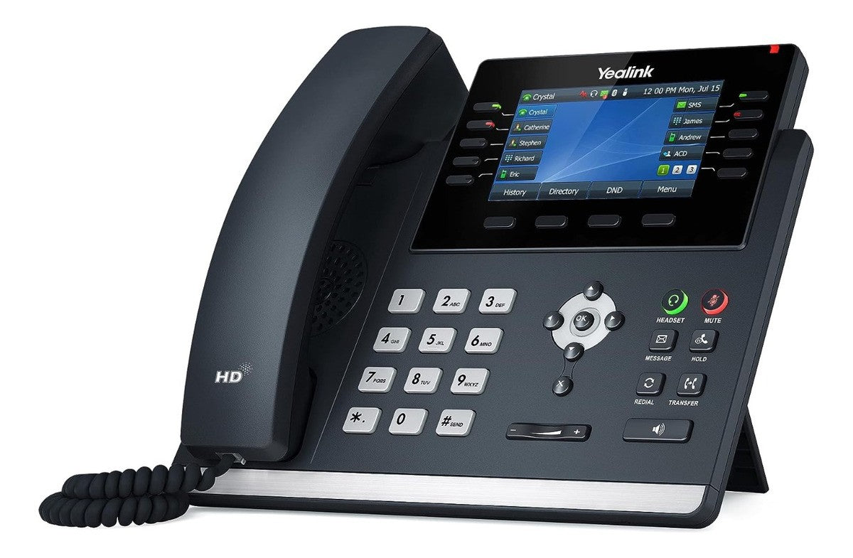 Yealink Ip T46u Telefono Poe 16 Cuentas Dual Usb