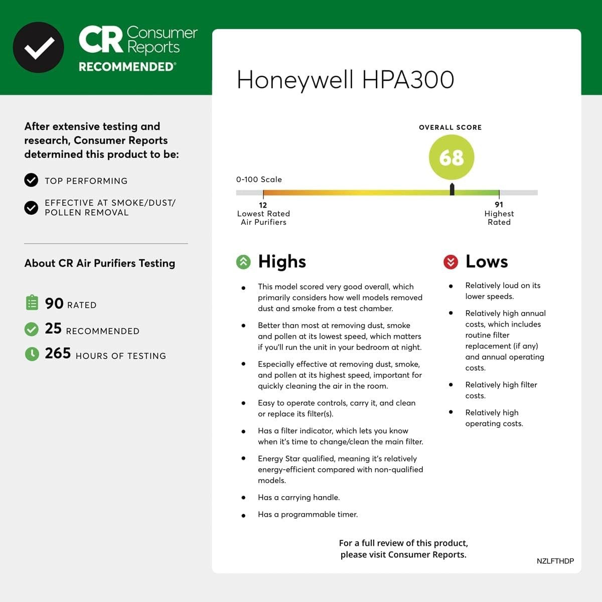 Honeywell Hpa300 Extra Large Removedor De Alérgenos