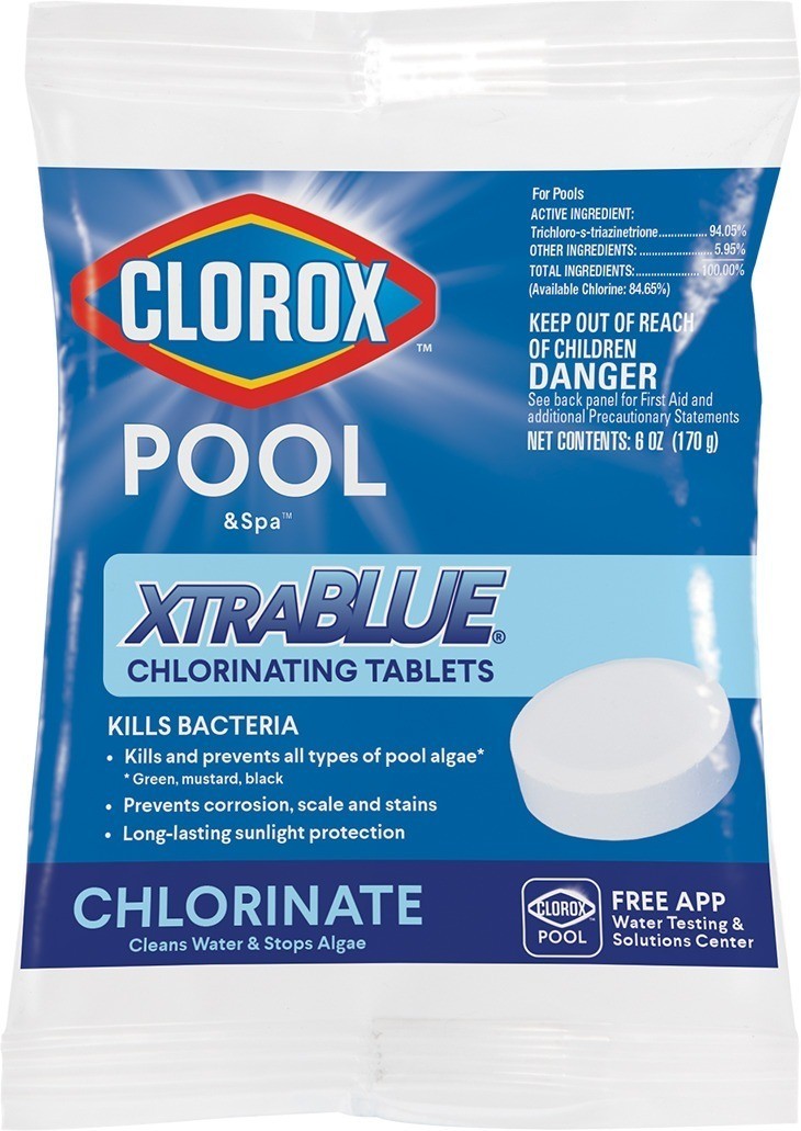 Clorox Pool&spa Xtra Blue Tabletas De Cloro 6oz 170 Gramos
