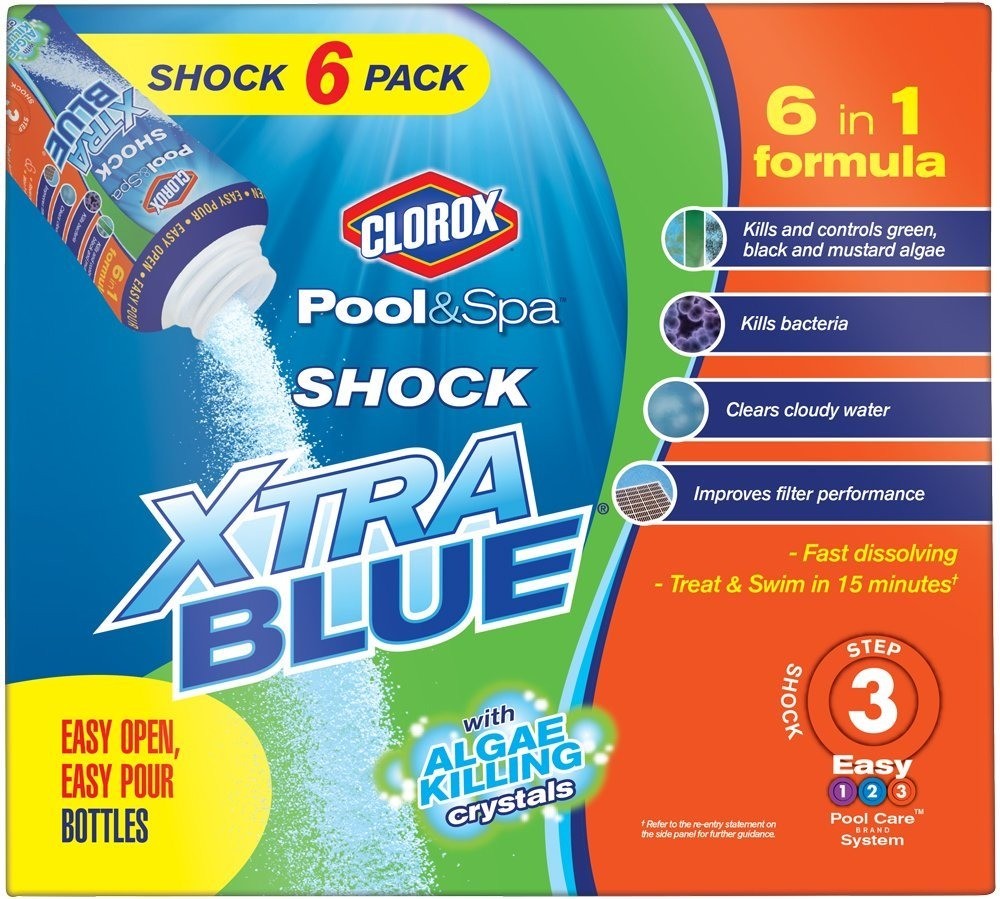 Clorox 33006clx Pool & Spa Shock Xtra Azul, Paquete De 6