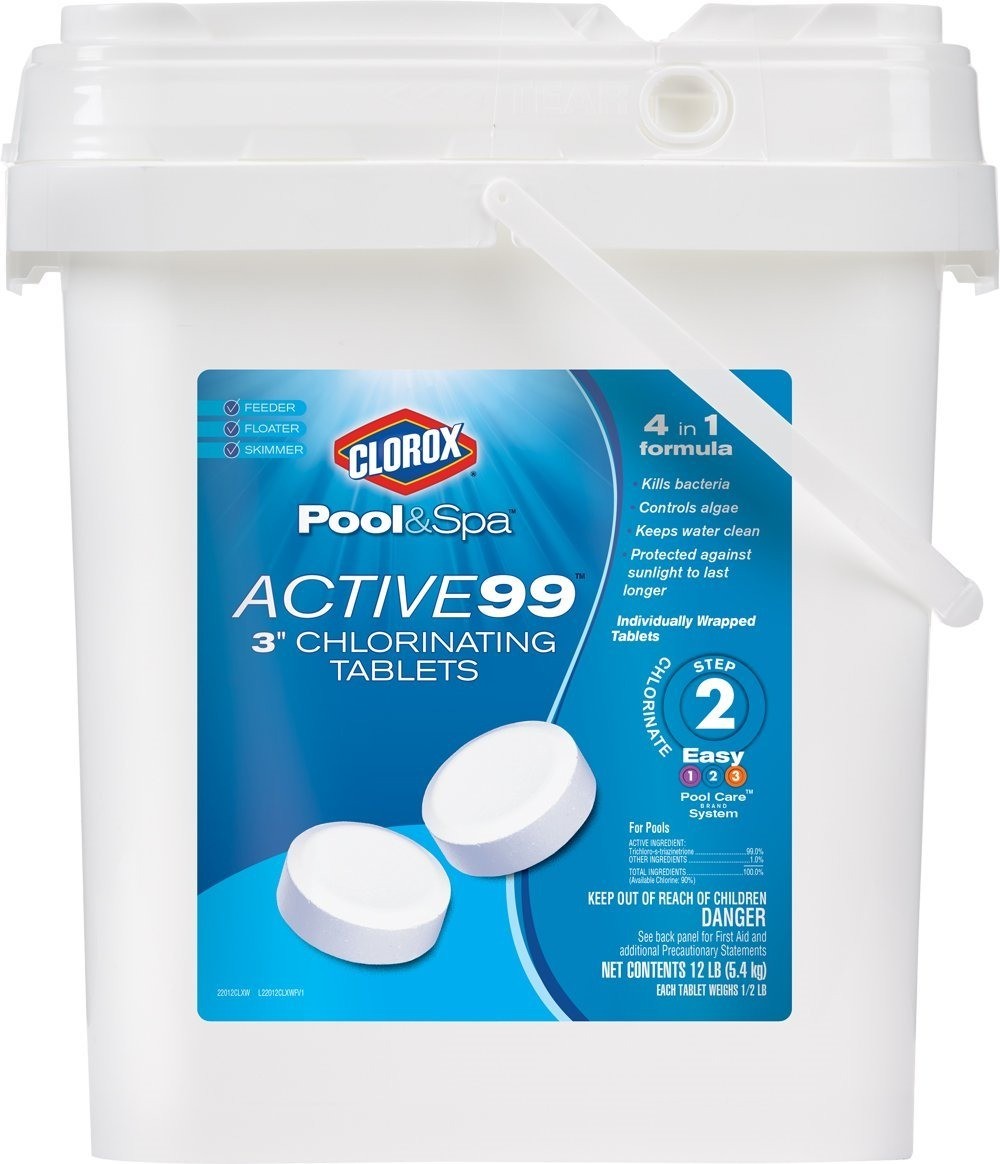 Clorox Tabletas Spa Piscina Active99 3 Pulgadas 12 Libras