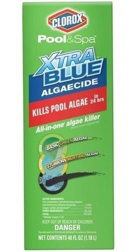 Clorox Pool&spa Algaecide Xtrablue 40 Oz. Alguicida