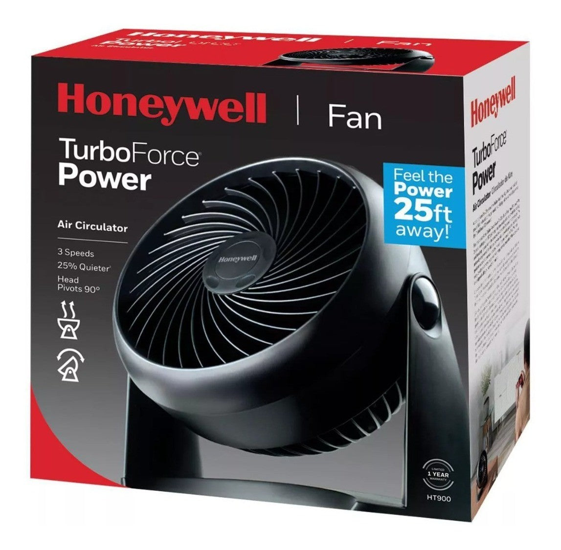 Honeywell Ventilador Mesa Circulacion Aire Turbo Force Power