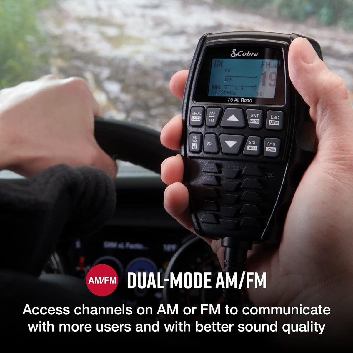 Cobra 75 Radio Cb Inalámbricamodo Dual Am/fm De 40 Canales