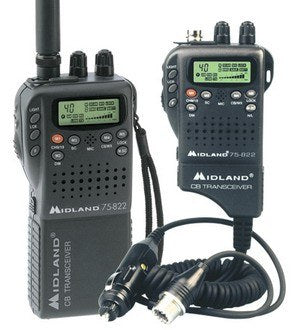 RADIO CB MIDLAND PORTATIL MICROMOBILE ADAPTADOR COCHE 75-822