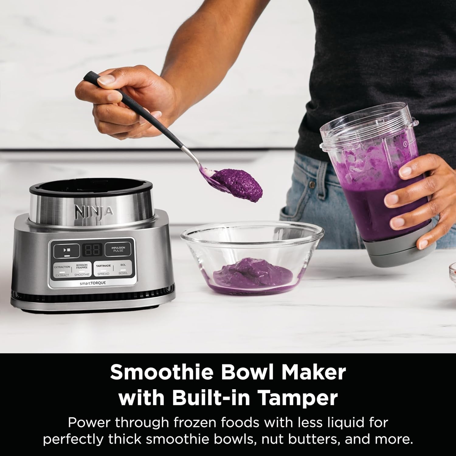 Ninja Smoothie Bowl Licuadora Y Extractor En Vaso