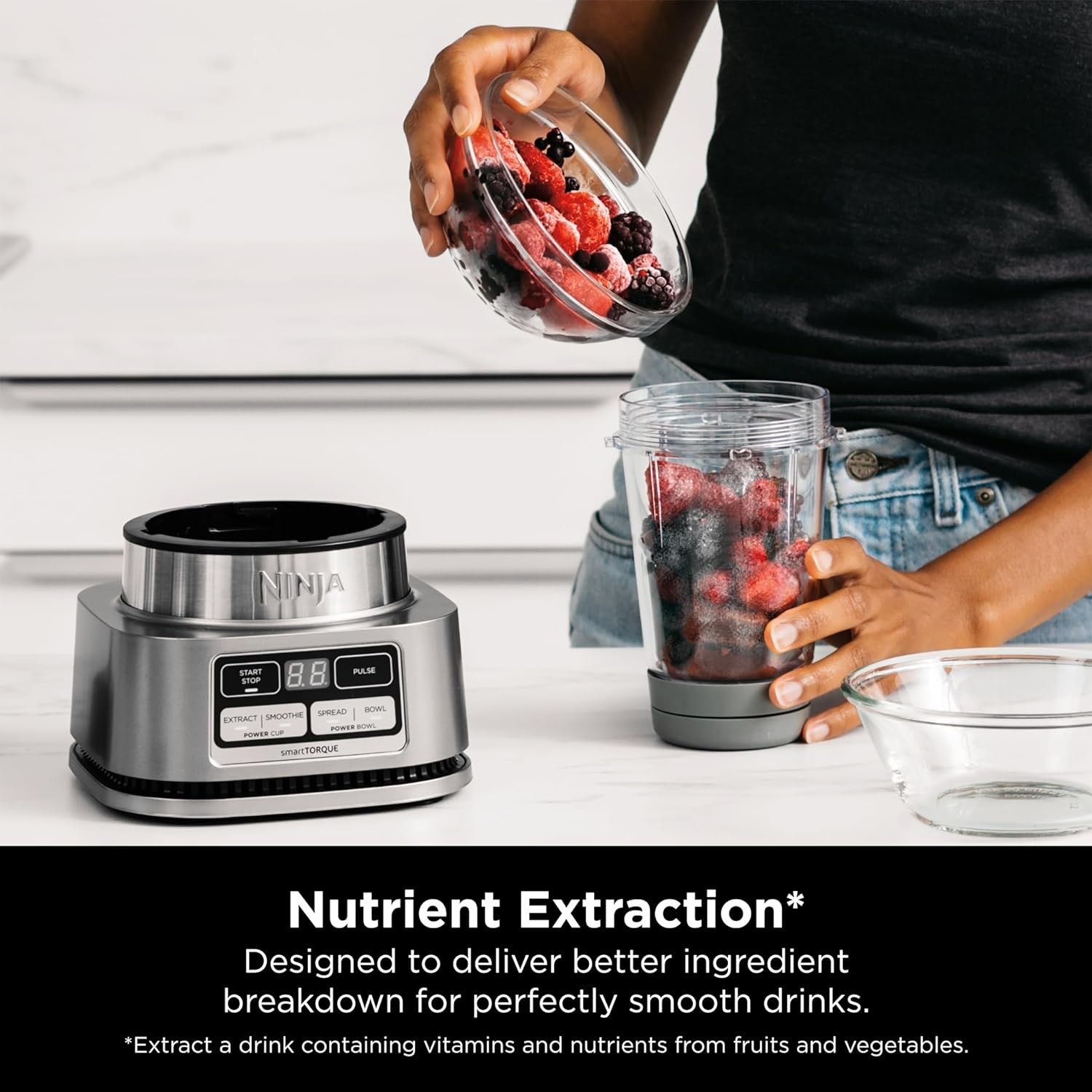 Ninja Smoothie Bowl Licuadora Y Extractor En Vaso