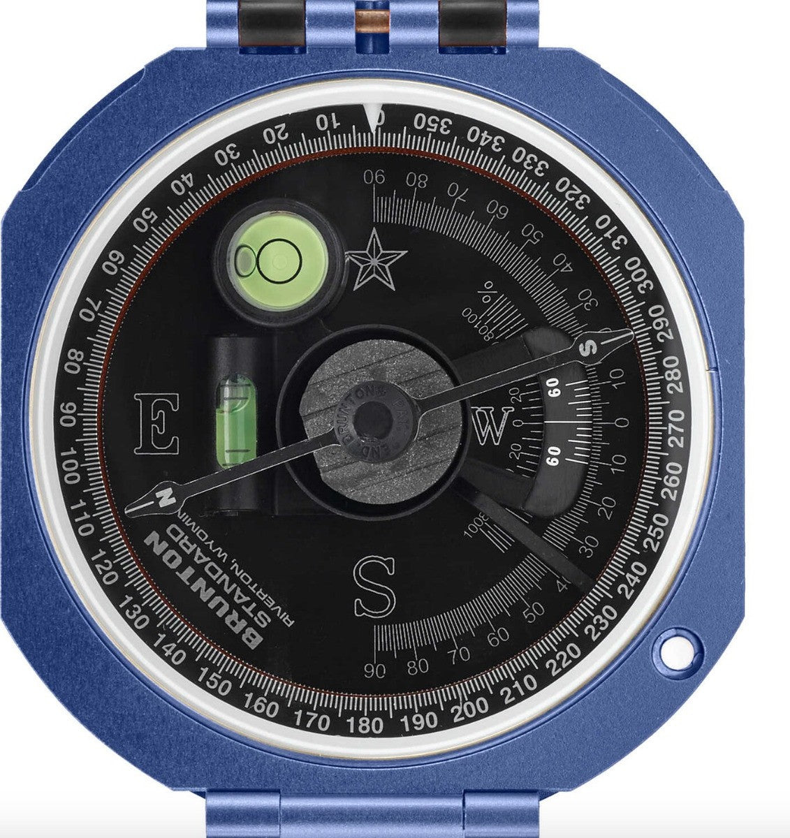 Brunton 5021 Brújula De Azimuth De 0 - 360 Con Funda de color azul