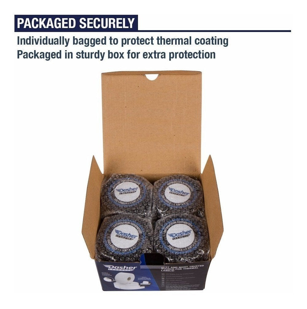 Dasher  30252 Etiquetas Para Envio, Codigo De Barras, Upc