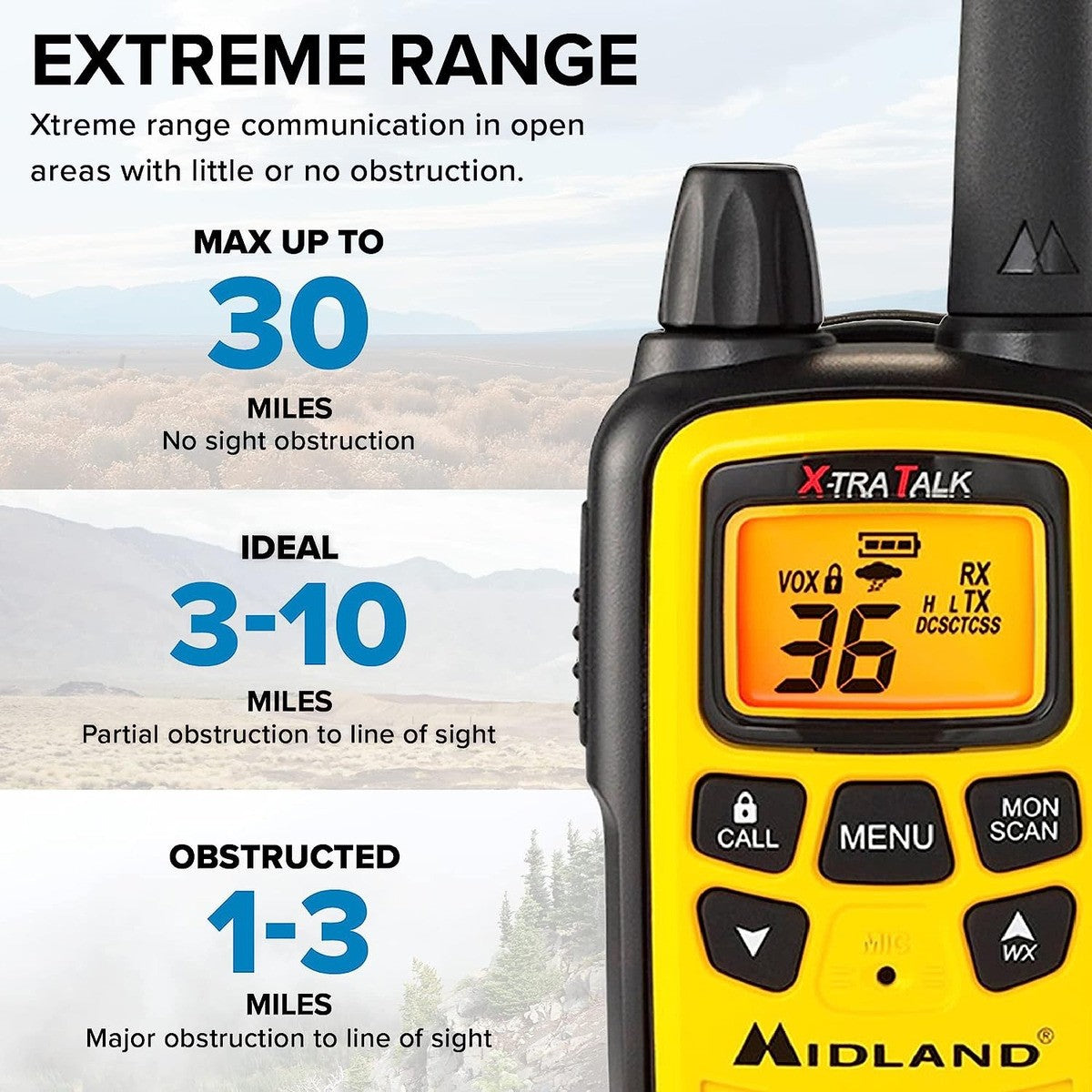 Midland Modelo Lxt630vp3 Radios Frs Con 36 Canales