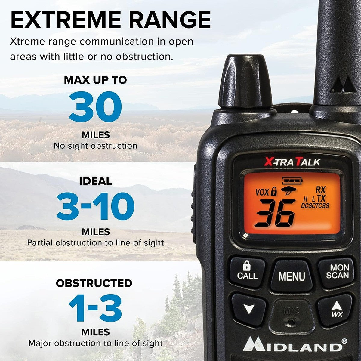 Midland Lxt633vp3 Radio Bidireccional Frs De 36 Canales