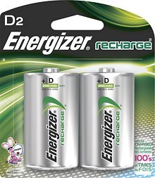 ENERGIZER PAQUETE DE 2 BATERIAS D RECARGABLES NH50BP-2