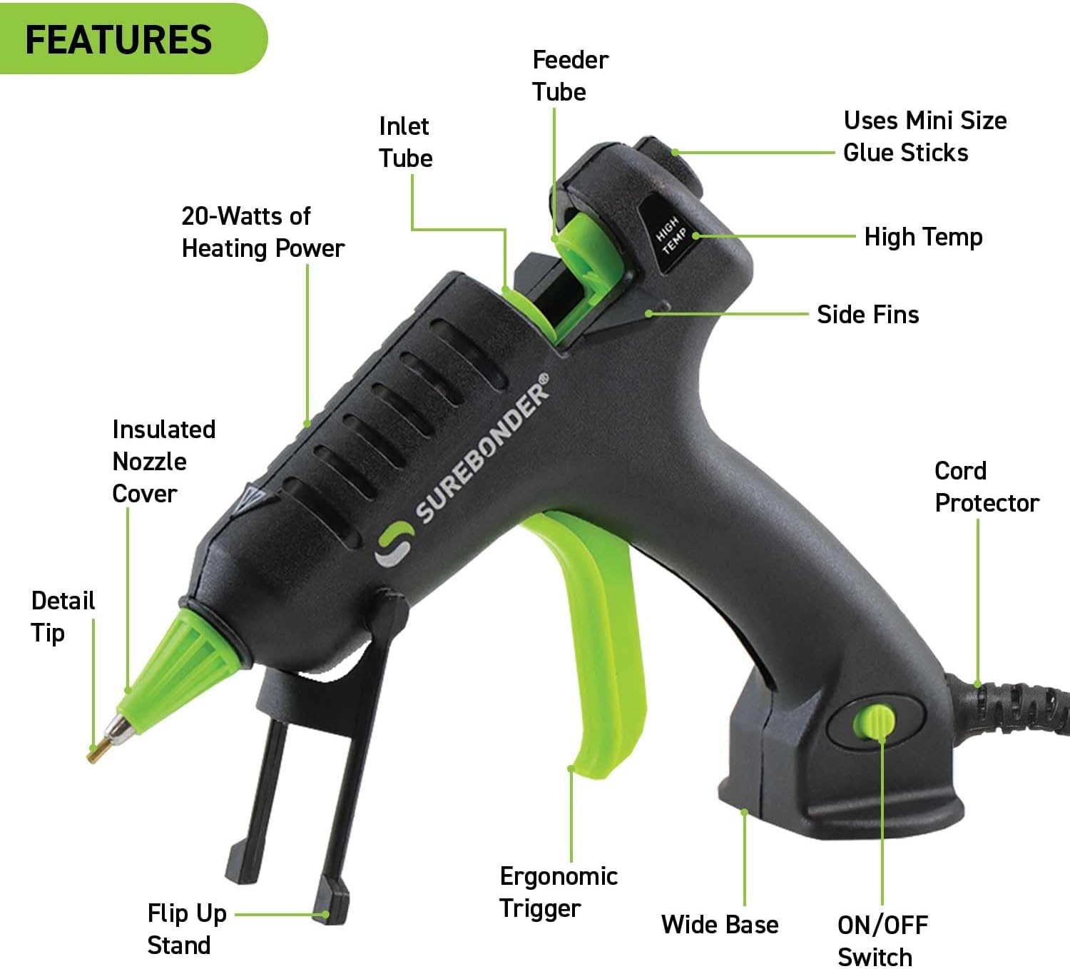 Surebonder H-195fkitw Pistola Silicón 20w De 12 Barras Agregar a favoritos