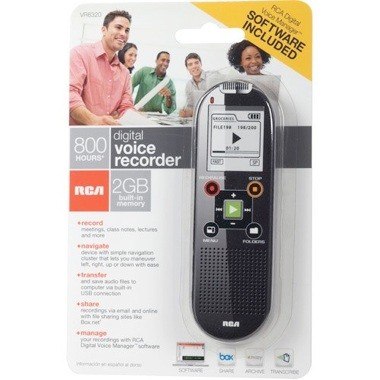 Grabadora Digital 2 Gb Rca Con Cable Usb Incluido - Vr6320