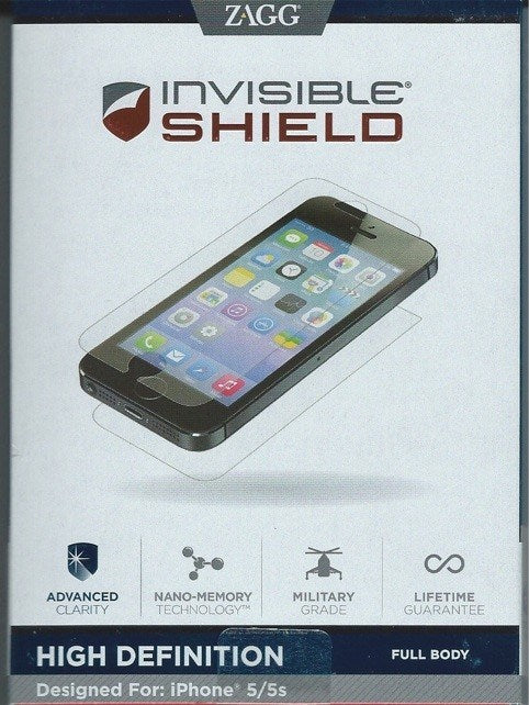 Zagg Invisible Shield Hd Para Iphone 5 5s Full Body - Mica