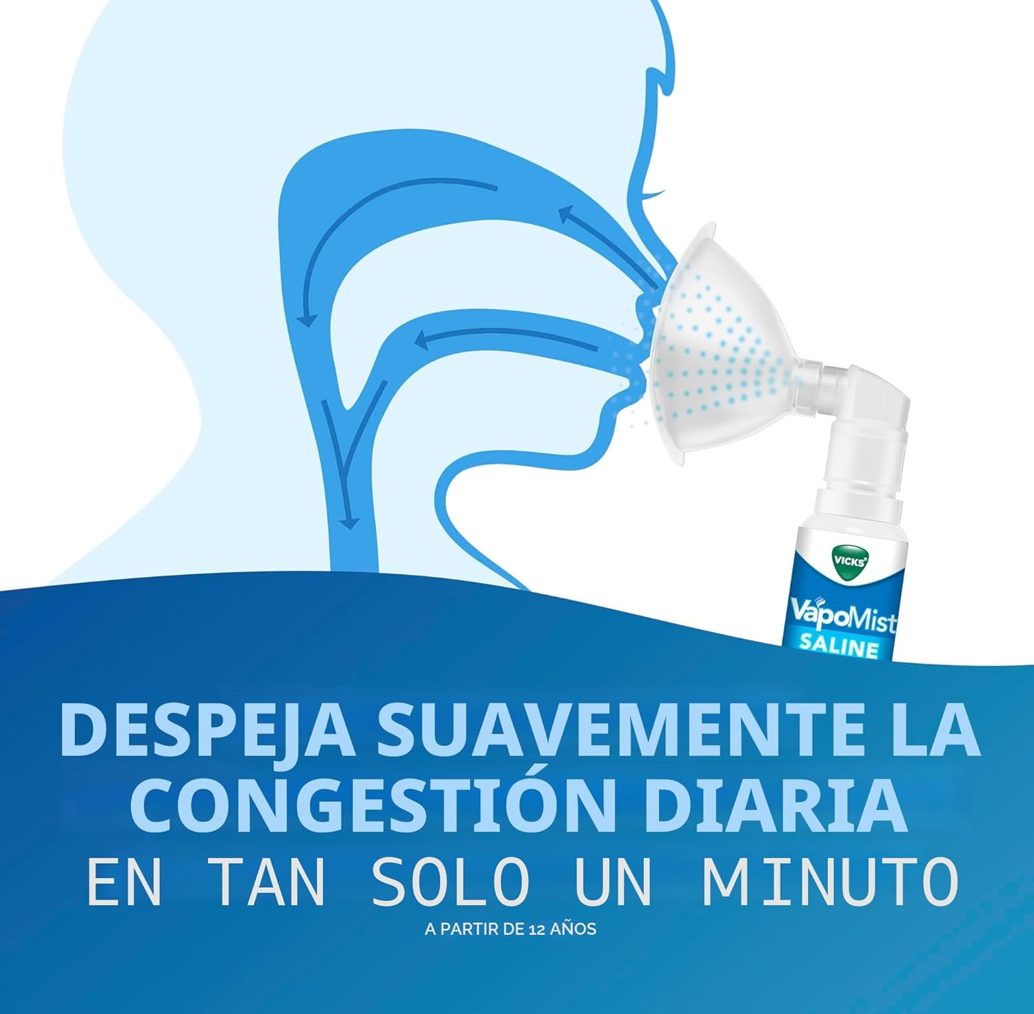 Vicks Vapomist Neblina Salina Vapores Relajantes 50ml Agregar a favoritos