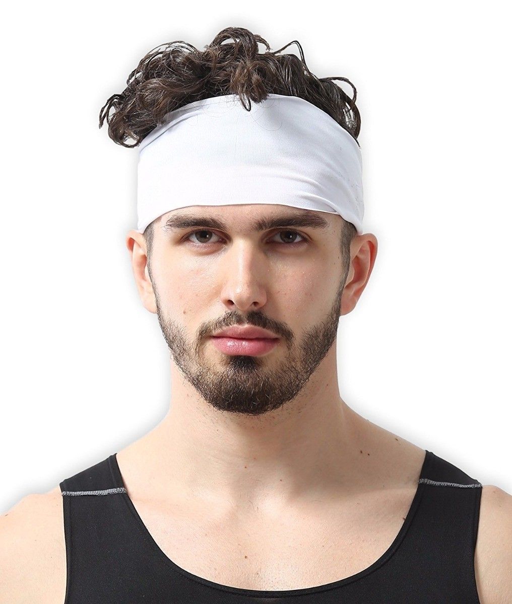 Tough Headwear Diadema Hombre Correr Crossfit Blanco