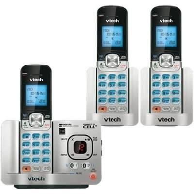 Set De 3 Telefonos Inalambricos Vtech Con Bluetooth Ds6521-3