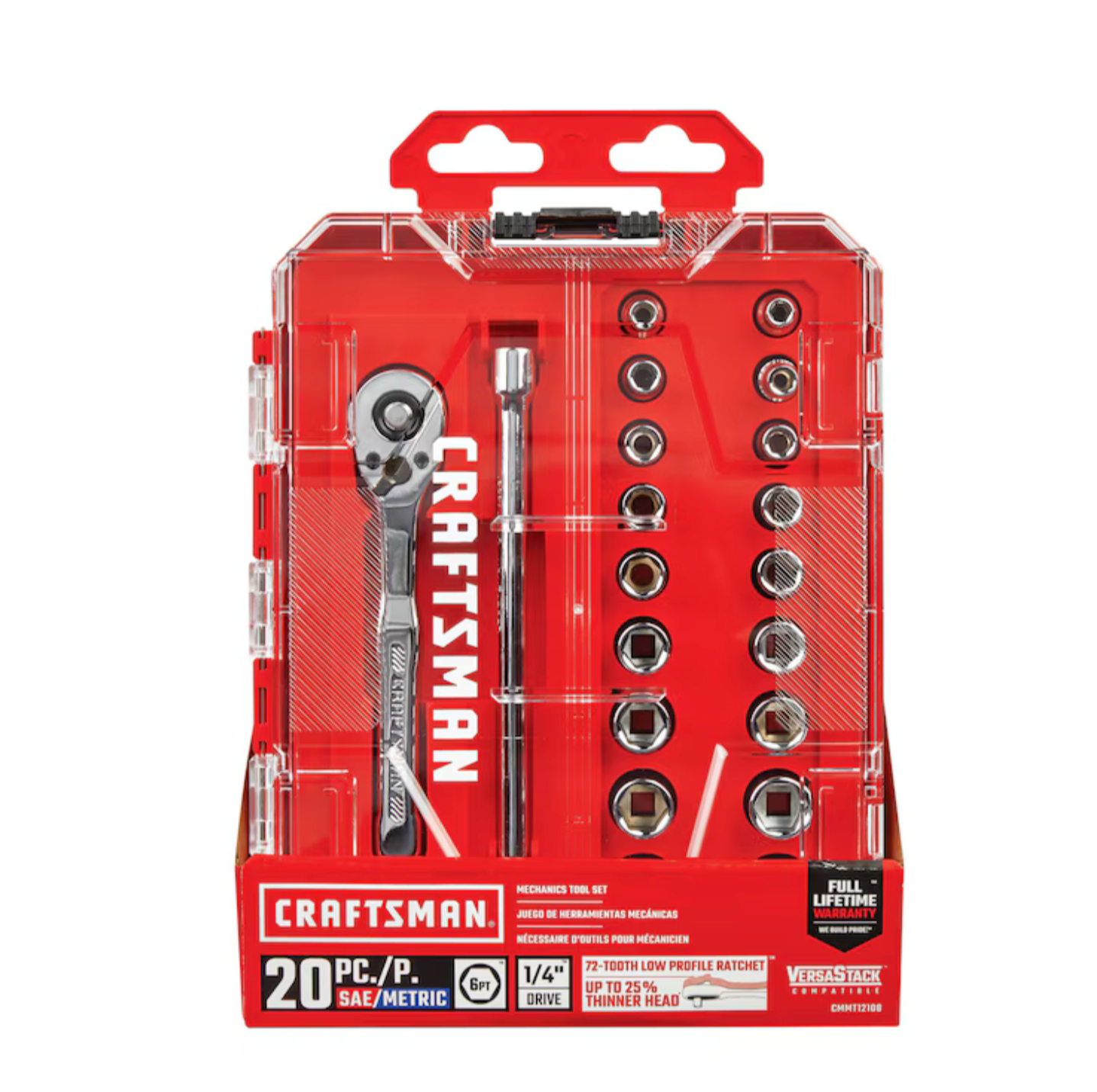Craftsman Juego De Herramientas Mecánicas De 20 Piezas Rojo
