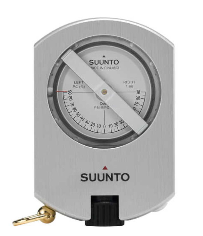 Suunto Pm5/66pc Clinómetro Con Escalas De Porcentaje Y Topo Plata