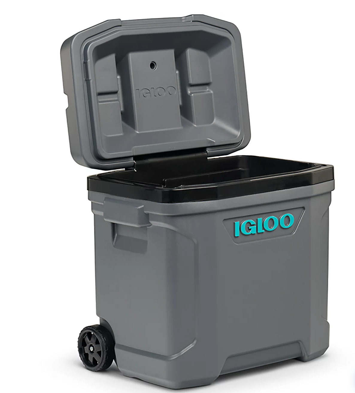 gloo Hielera De 30 Qt Con Ruedas 43 Latas Portátil color gris