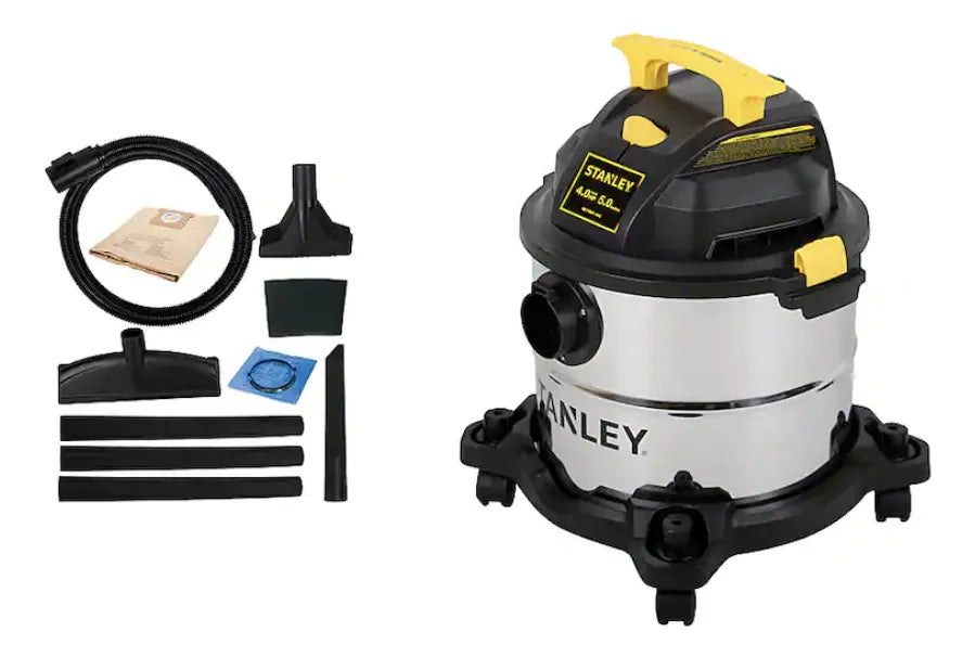 Stanley Aspiradora De 5 Galones De Metal - Negro
