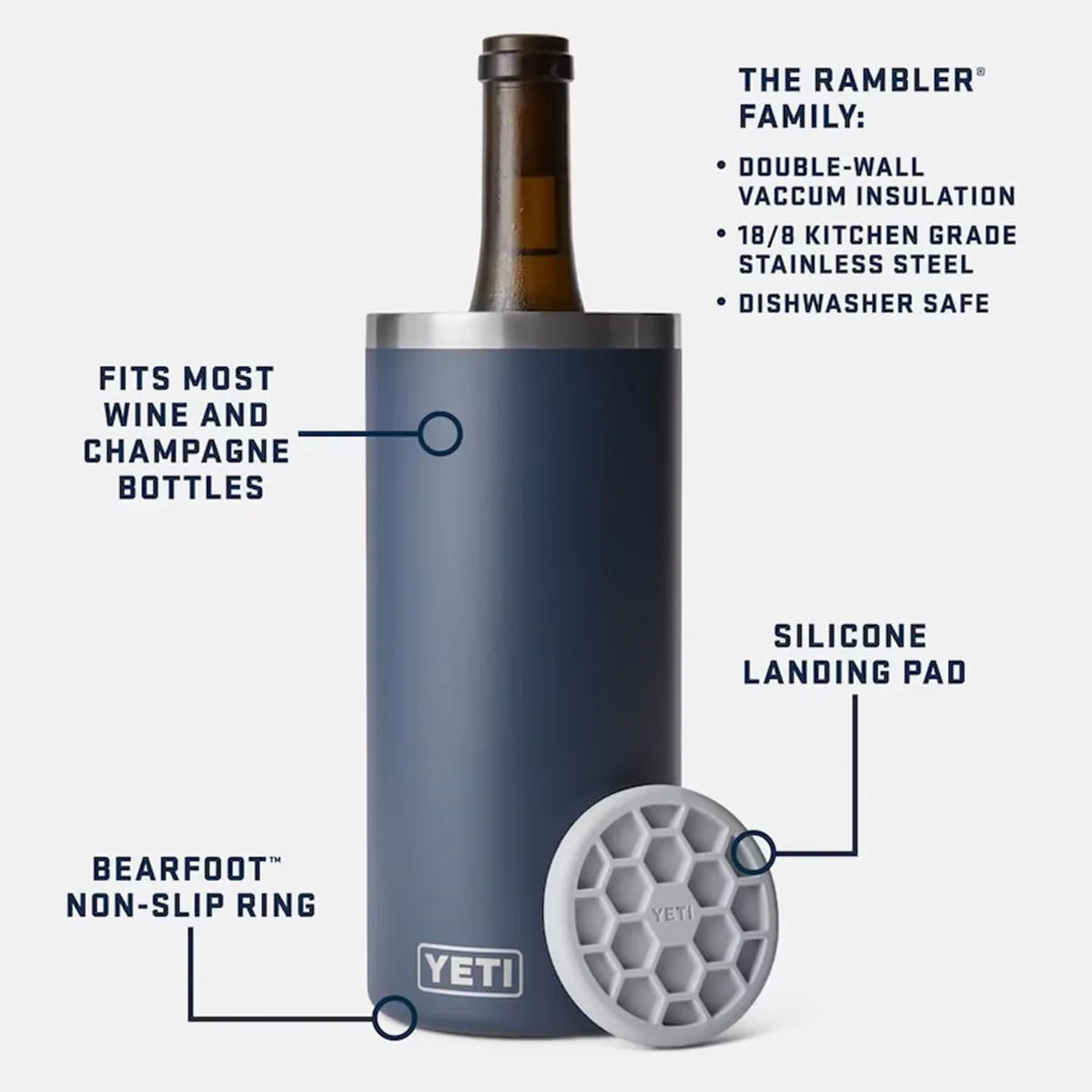 Yeti Enfriador De Vino Rambler Azul