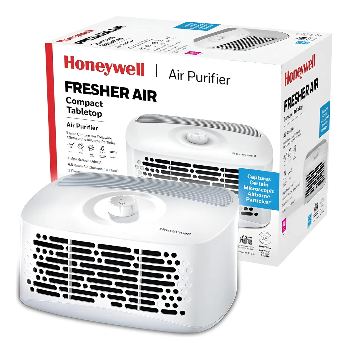 Honeywell Fresher Air Purificador De Aire Portátil Blanco
